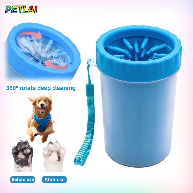 Dog Paw Cleaner - Gobelet de nettoyage automatique rotatif pour