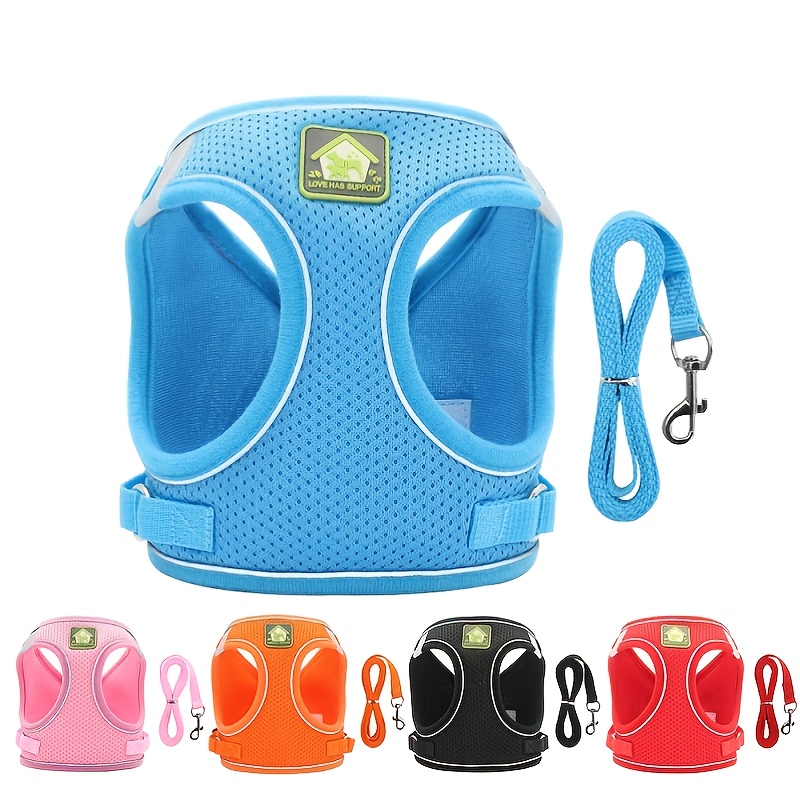 No Pull Dog Harness - Ensemble harnais et laisse réfléchissants pour