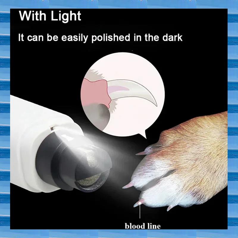 Pet Nail Grinder - Coupe-ongles électrique pour chien, broyeur d'ongles