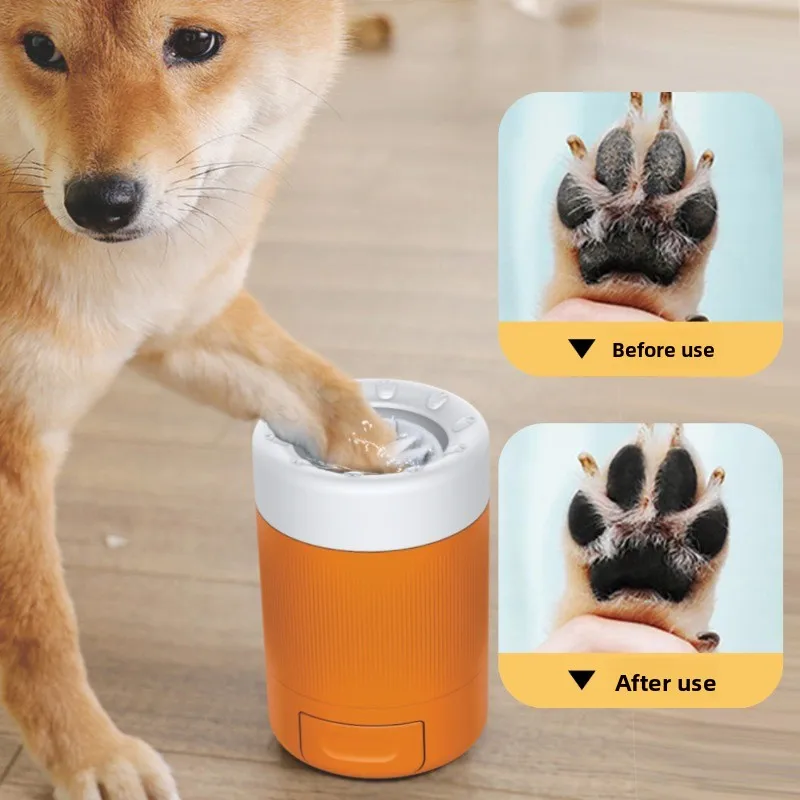 Dog Paw Cleaner - Gobelet nettoyant pour pattes d'animaux semi-automatique